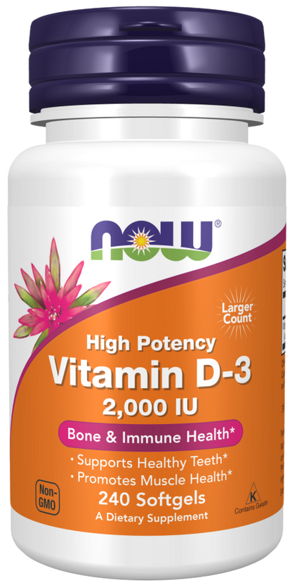 NOW Vitamin D-3 2000IU