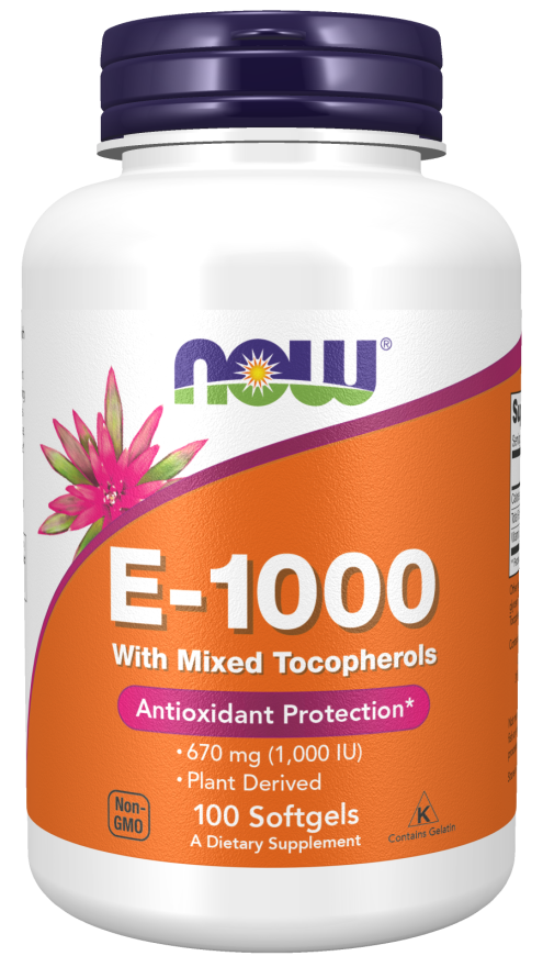 NOW Vitamin E-1000 Mixed Tocopherols
