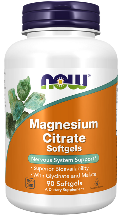 NOW Magnesium Citrate Softgels