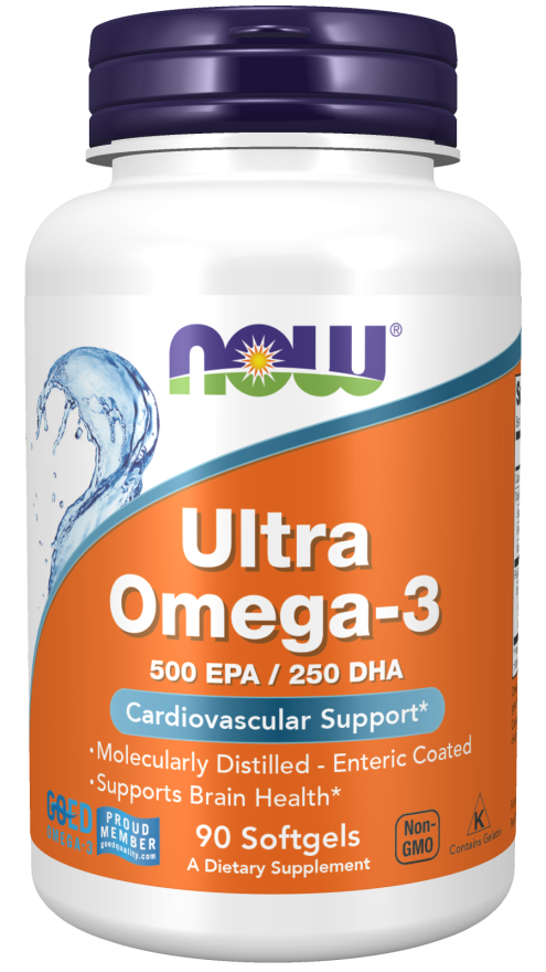 NOW Ultra Omega-3 Fish Oil (Bovine Gelatin) Softgels