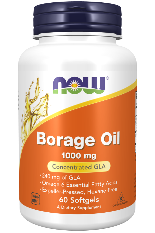 NOW Borage Oil 1000mg Softgels