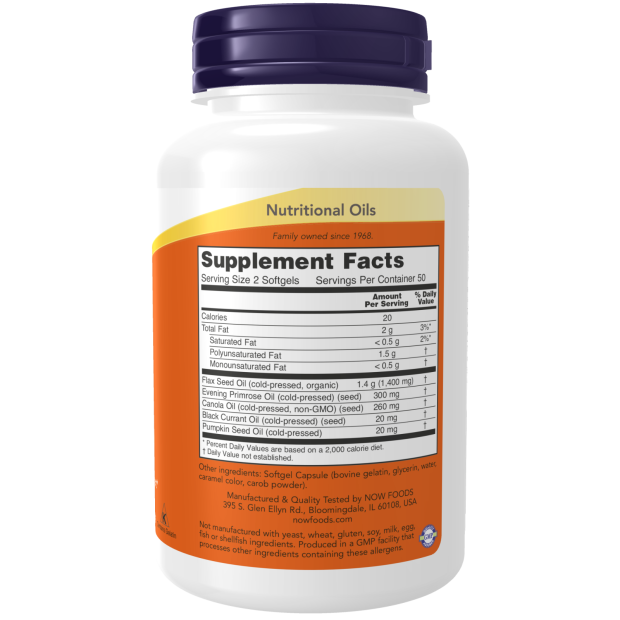 NOW Omega 3-6-9 1000mg Softgels