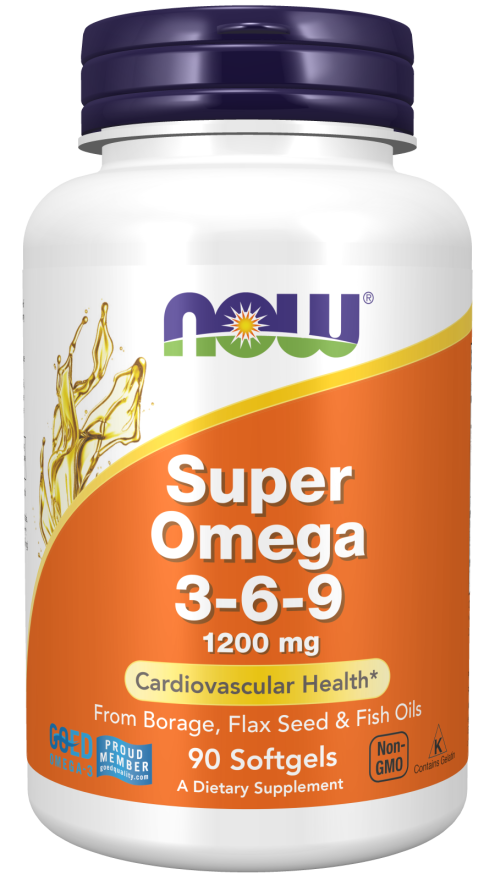 NOW Super Omega 3-6-9 1200 mg Softgels