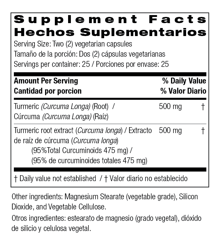 Bio Nutrition Turmeric Curcumin