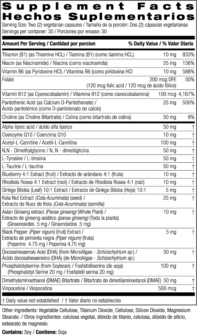 Bio Nutrition Brain Wellness